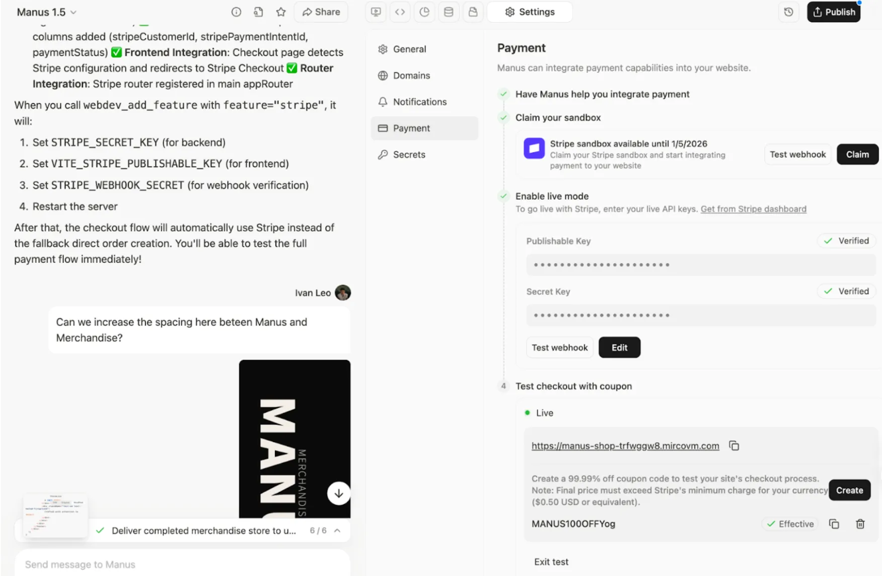 Stripe Integration